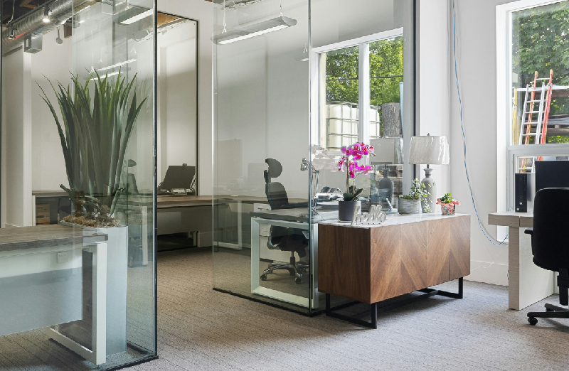 Office Space with floors done by Frontline Contracting Solutions
